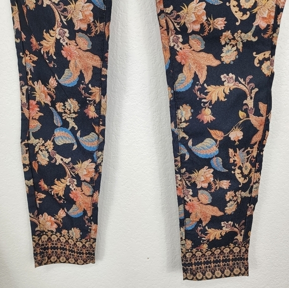 Desigual Peony Long Print Trousers Size 36/XS - Picture 11 of 12